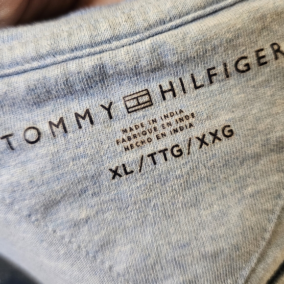 Tommy Hilfiger blue short sleeve cotton knit graphic t-shirt size XL US - Picture 4 of 5